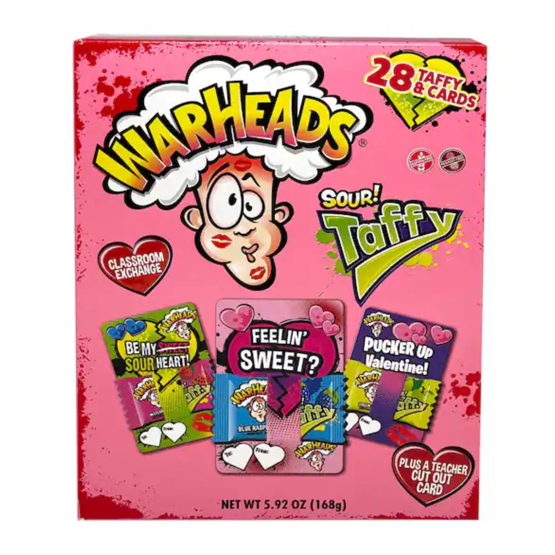 Warheads  Valentines Sour Taffy