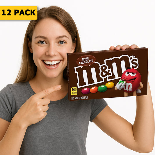 12 Pack M&M Milk Choco Chocolate Candy - (3.1Oz) Chocolate M&M , Latest Products, Trending