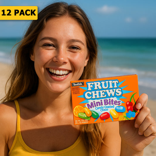 12 Pack Tootsie Fruit Chews Mini Bites Candies - (3.5Oz) Candy Tootsie, Latest Products, Trending