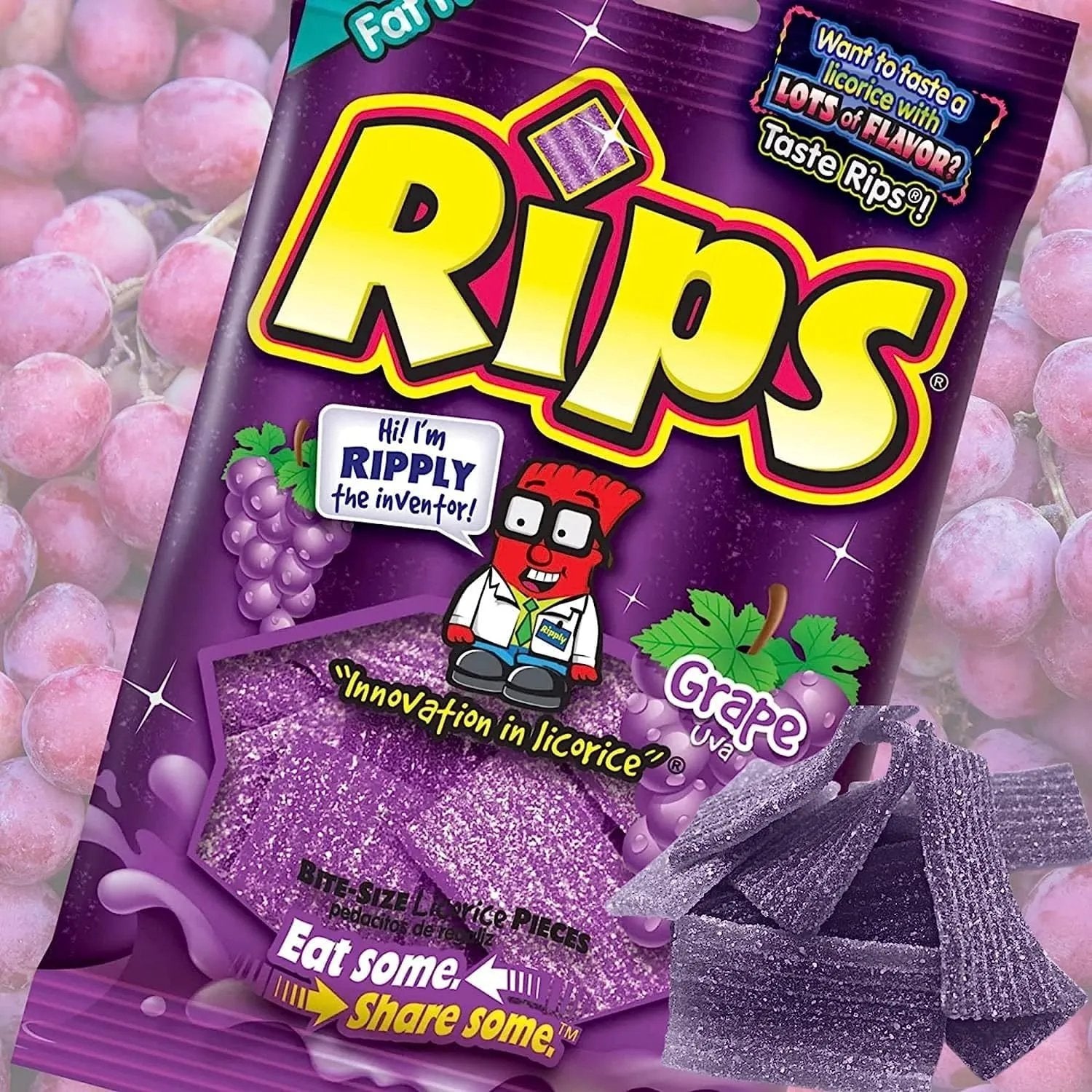 Rips HB Gummy Strips Grape (12 Pack X 4Oz) - Gummies from Rips HB Gummy, Trending