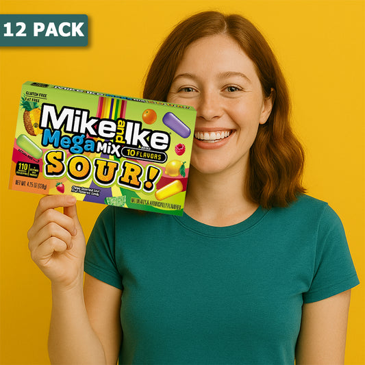 12 Pack Mike & Ike Mega Mix Sour Candy - (5Oz) Candy Mike & Ike , Latest Products, Trending