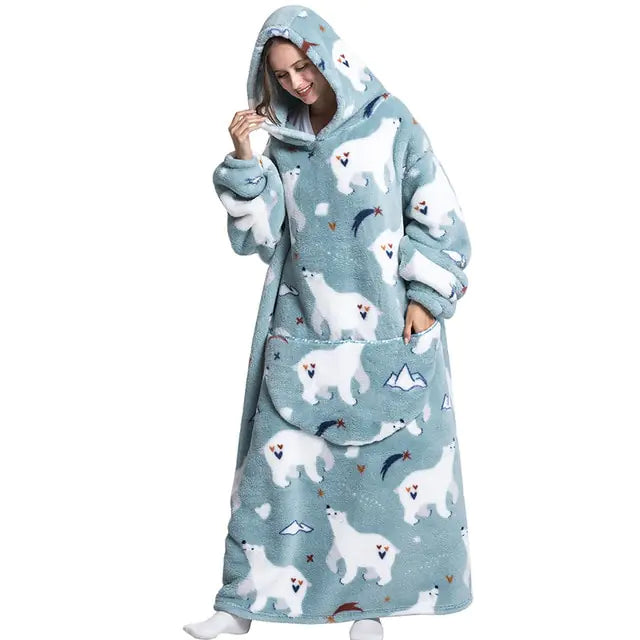 Oversized Wearable Blanket Hoodie