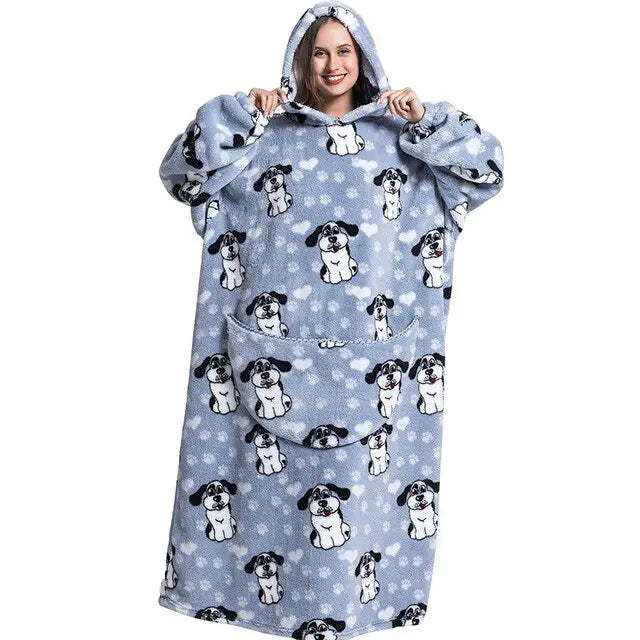 Oversized Wearable Blanket Hoodie