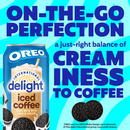 6 pack International Delight Oreo Iced Coffee (15 Oz) Soda Pop (not to sale) International Delight, Cases, 6 Pack, Zero Sugar