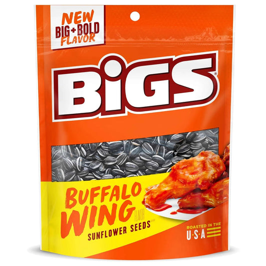Big's Sunflower Seeds Buffalo Wing Peg Bags 152g Snacks/Chips Bigs, Trending