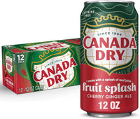 Thumbnail for 12 Pack Canada Dry Fruit Splash Cherry Ginger Ale