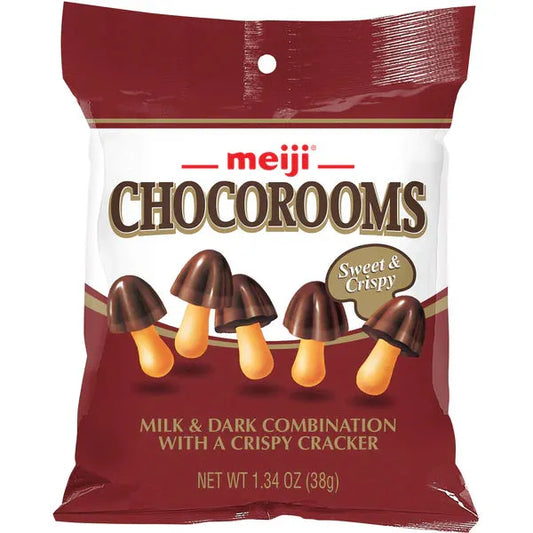 Meiji Chocorooms Japan - 1.34oz - Asian Snacks (not for sale) from Meiji, TSASN&CH, TSARC, TSAAC, TSAAS, cabestseller, usabestseller, trending products