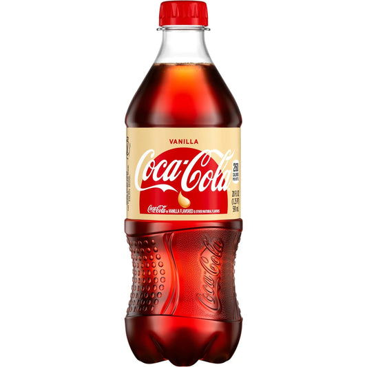 Coca Cola Vanilla 591 ml Best Before passed Soda Pop Coca Cola, TSAED, Trending