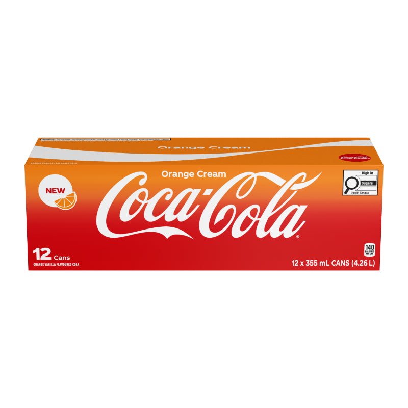 12 Pack Coca Cola Orange Cream