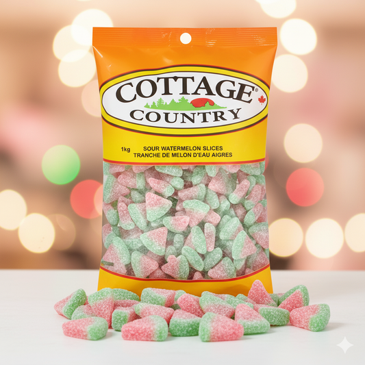 Cottage Country Sour Watermelon Slices Bulk Candy 1kg Candy Cottage Country, Bulk Candies, Bulk