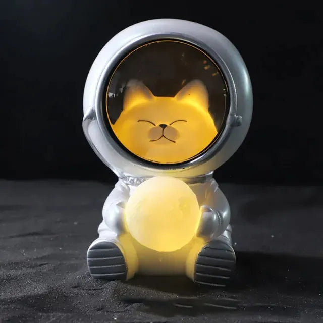 Cute Pet Astronaut LED Lamp Kitten Gifts (not for sale) Cute Pet Astronaut LED Lamp