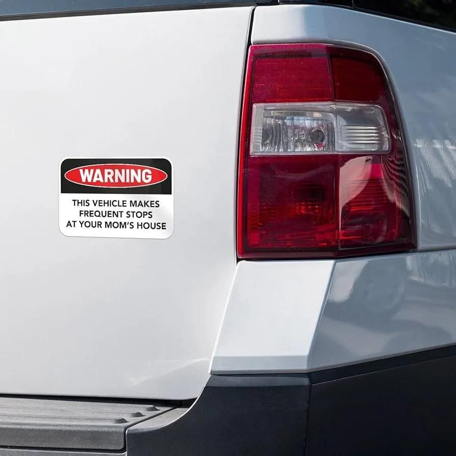 Decal - This Vehicle Makes Frequent Stops At Your Mom's House Quirky Stuff (not for sale) Decal - This Vehicle Makes Frequent Stops At Your Mom's House