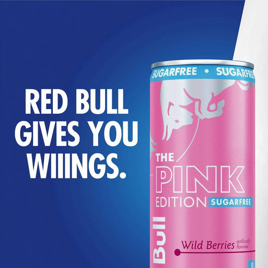Red Bull Usa Drink Pink Edition - Wild Berries Sugar Free 12 Pack - Soda Pop from Redbull, Trending, Latest Products