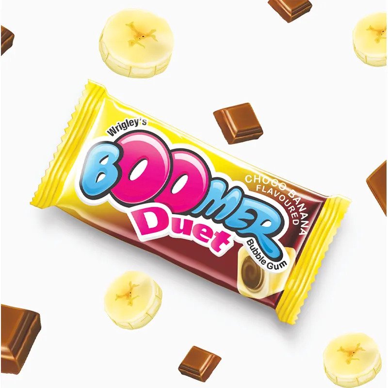 Boomer Duet Bubble gum - Choco Banana Flavour 10pcs