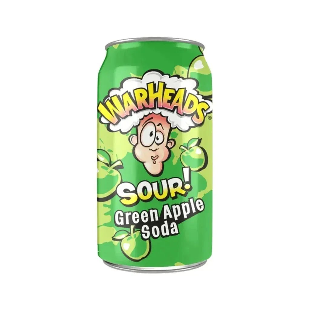 Warheads Sour Soda Green Apple - Soda Pop (not for sale) from Warheads, TSAED