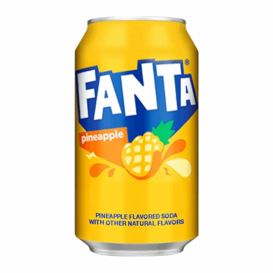 6 Pack Fanta Pineapple USA - Soda Pop (not for sale) from Fanta, Cases, 6 Pack