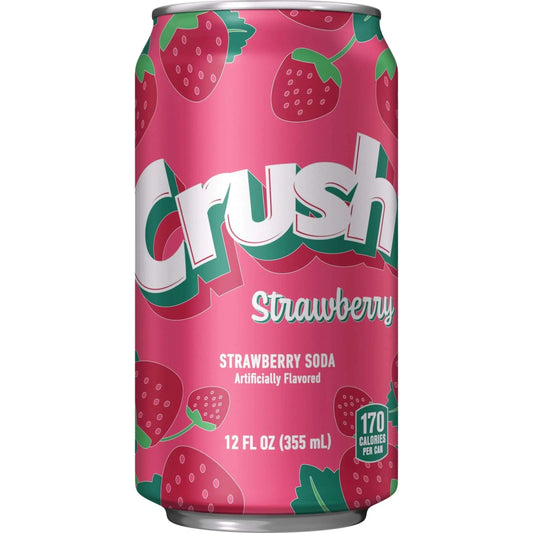 6 Pack Crush Strawberry - Soda Pop (not for sale) from Crush, Cases, 6 Pack
