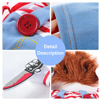 Thumbnail for Funny Halloween Chucky Pet Dog Costume