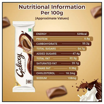 Galaxy Silky Smooth Milk Chocolate Bar 20 g Chocolate Galaxy, Trending, trending products