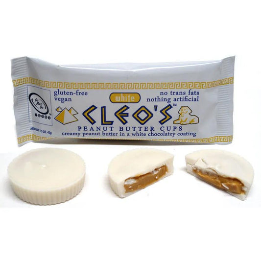 Cleo's White Chocolate Vegan Peanut Butter Cups - Chocolate (not for sale) from Go Max Go Foods
