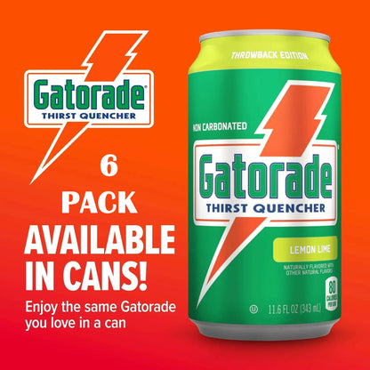 Gatorade Nc Drink Can Lemon Lime 6 Pack