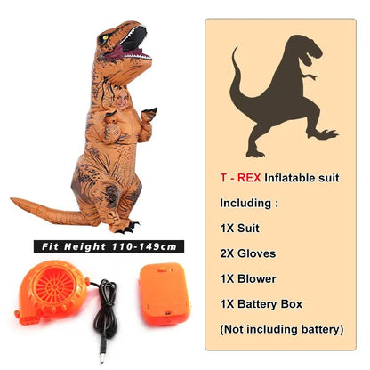 T-Rex Inflatable Suit for Party Quirky Stuff (not for sale) Halloween Masks, TSHAMA