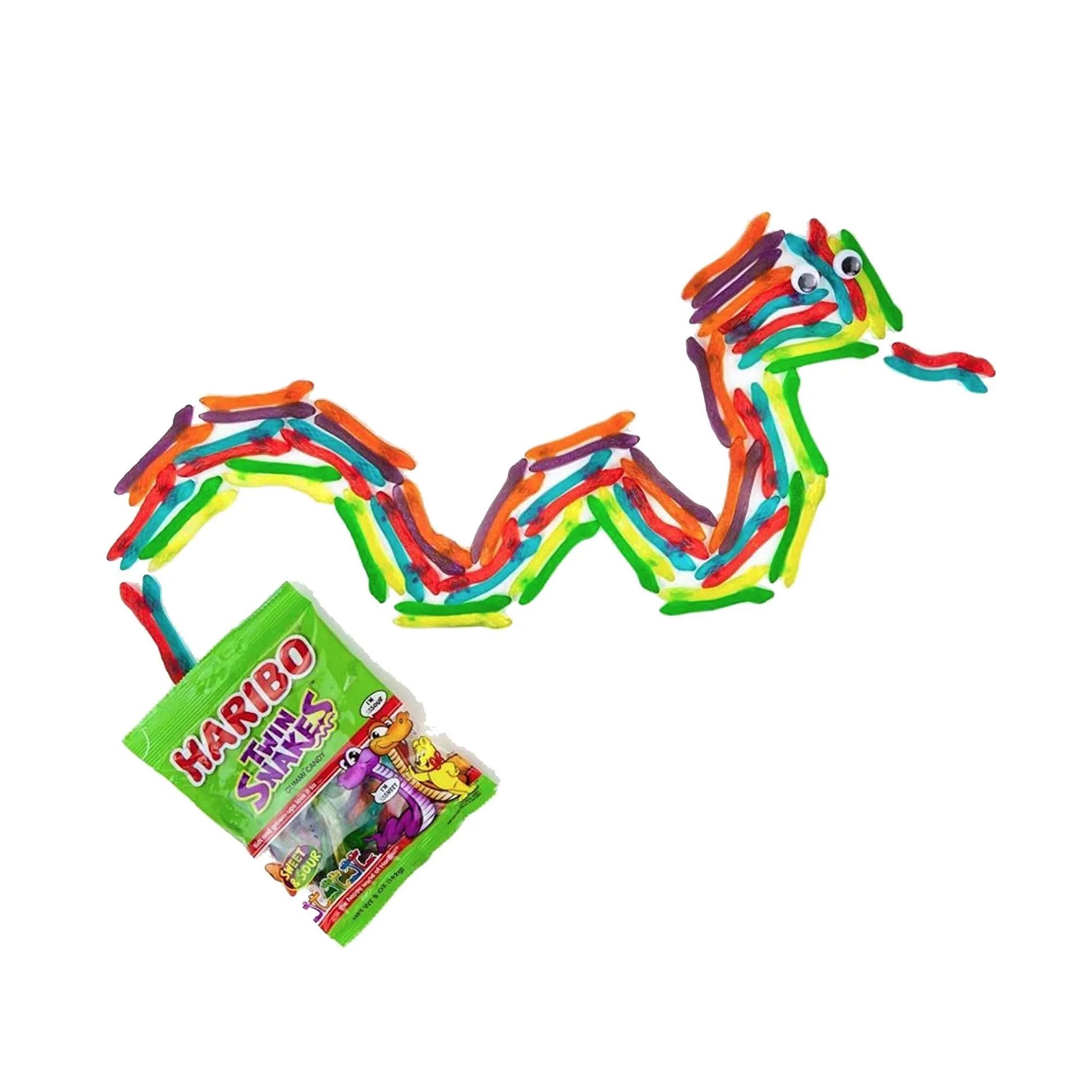Haribo Twin Snakes Sweet n Sour Gummies - Candy (not for sale) from Haribo, TSASN&CH, TSARC