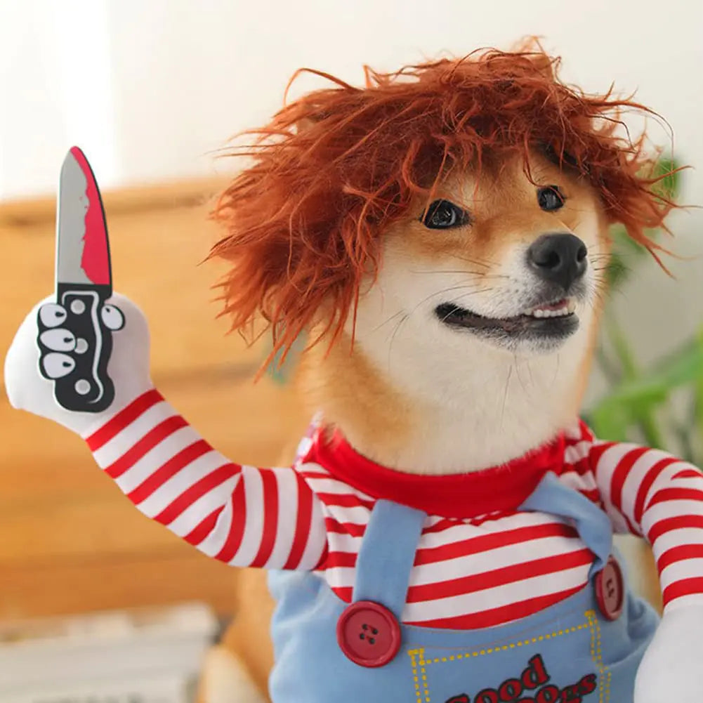 Funny Halloween Chucky Pet Dog Costume