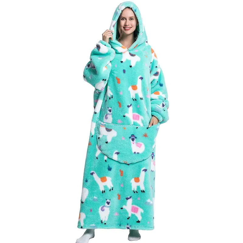 Oversized Wearable Blanket Hoodie