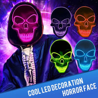 Thumbnail for LED Skeleton Halloween Mask