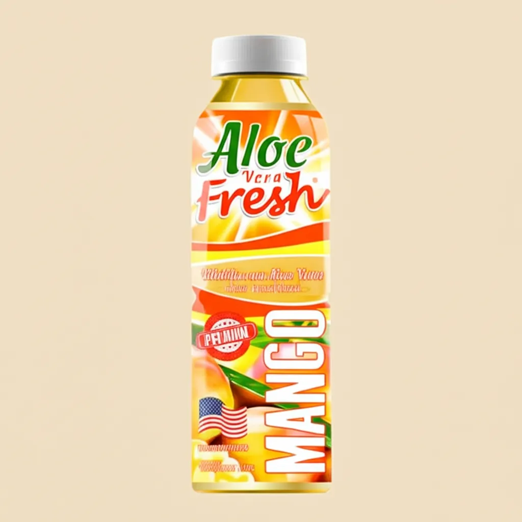Aloe Vera Fresh Pet Mango (20 Pack X 16.9Oz) - Soda Pop from Aloe Vera, 20 Pack, Cases
