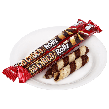 3 Pack Go Choco Rollz - Choco Filled Wafer Stick Snacks/Chocolates Go Choco, Latest, trending