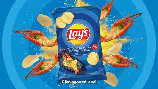 Lay’s Baked Prawn with Melted Cheese 90g Vietnam Asian Snacks Lays, TSAAS, TSASN&CH, TSAISC, TSAIS, trending products, asian