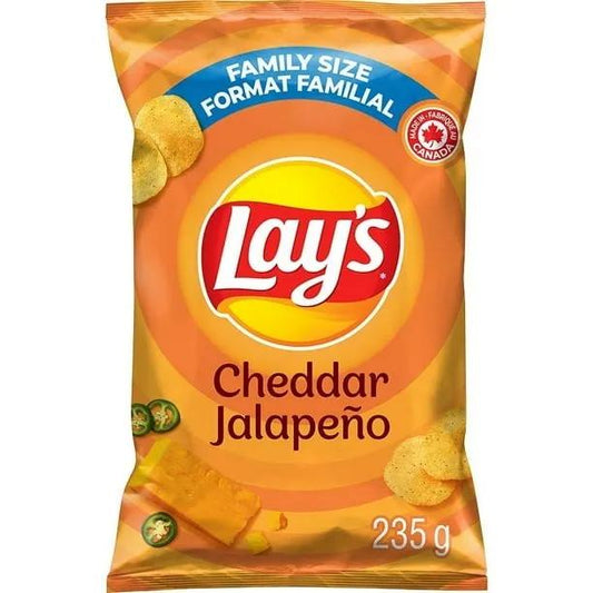Lay’s Cheddar Jalapeño flavoured potato chips, 235g Canadian Lays, TSAAS, TSASN&CH, TSAISC, TSAIS, usabestseller
