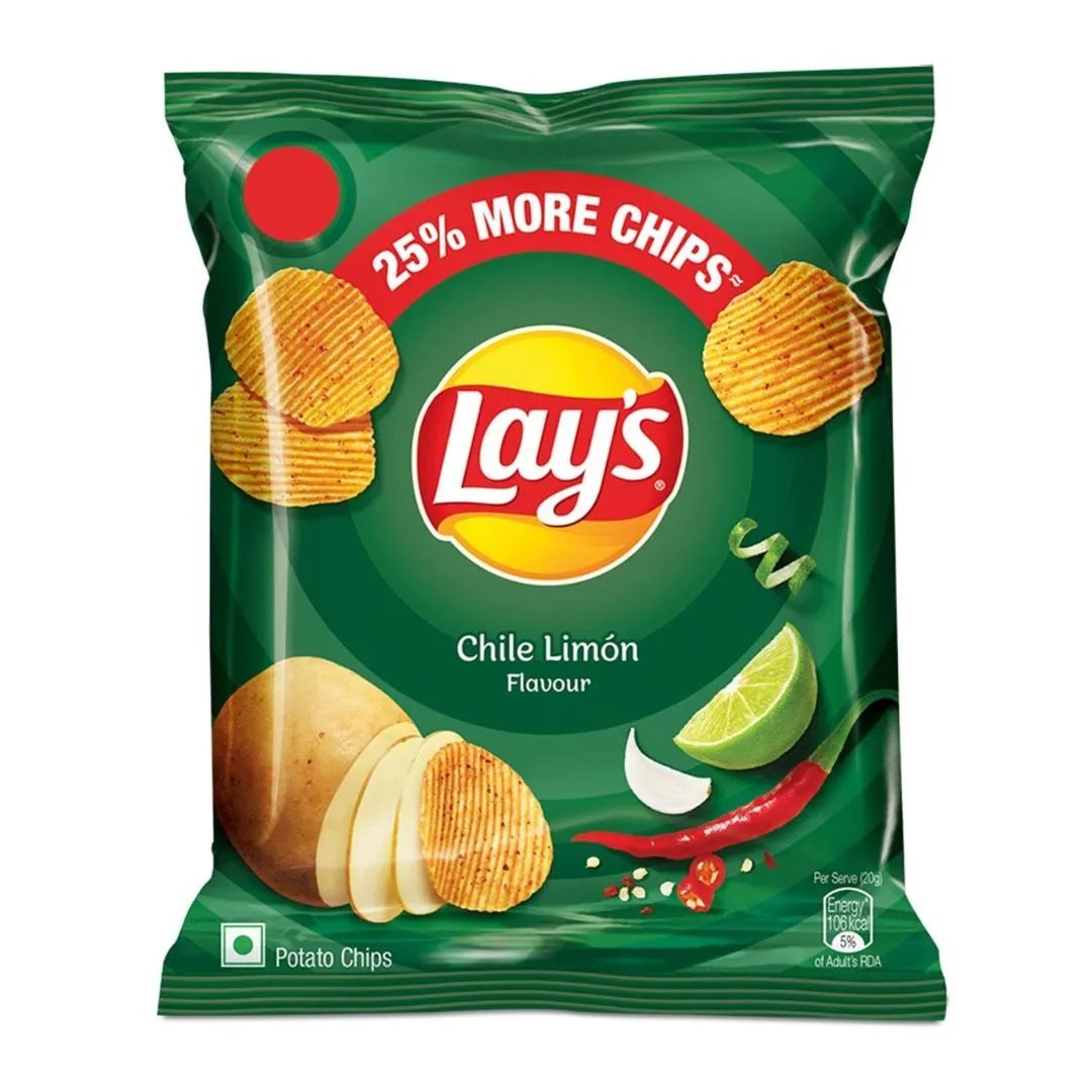 Lays Chile Lemon Indian Candy, Snacks/Indian Chips Lays, TSAAS, TSASN&CH, TSAISC, TSAIS