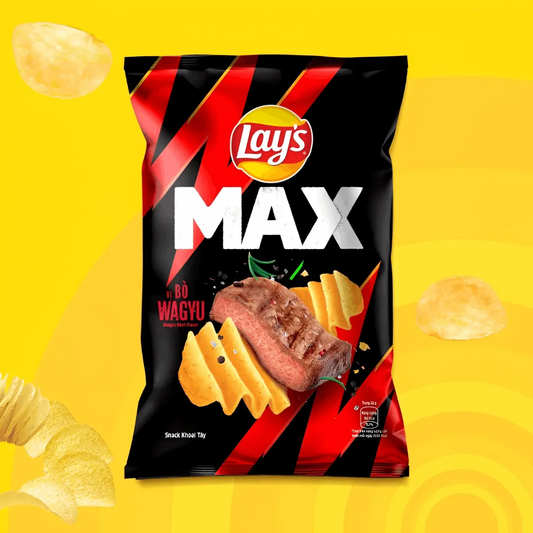 Lays Max Bo Wagyu Beef Party Pack Snacks/Chips Lays, TSAAS, TSASN&CH, TSAISC, TSAIS, trending products