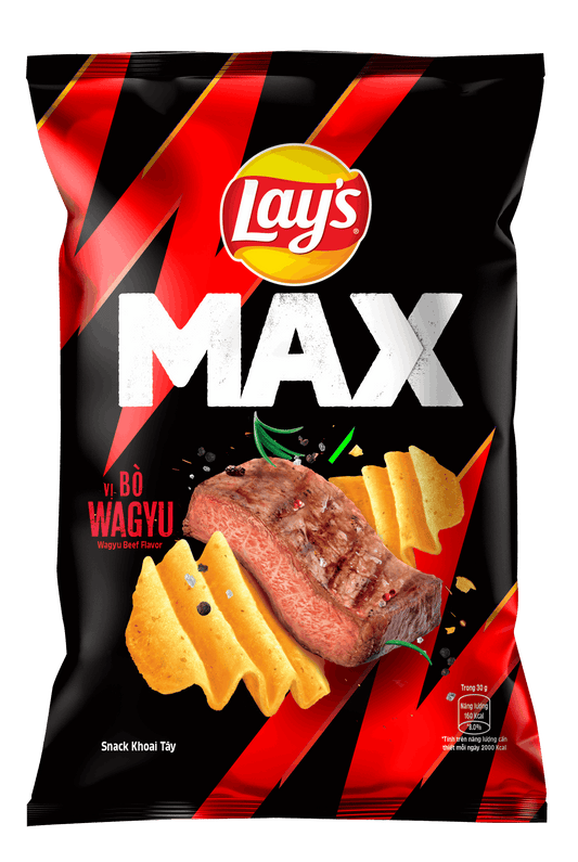 Lays Max Bo Wagyu Beef Party Pack Snacks/Chips Lays, TSAAS, TSASN&CH, TSAISC, TSAIS, trending products