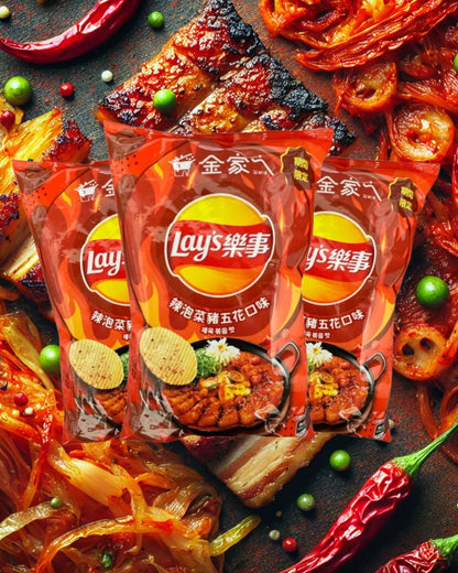 Lay's Kimchi Pork Belly Chips 70g Snacks/Chips Lays, TSAAS, TSASN&CH, TSAISC, TSAIS, trending products
