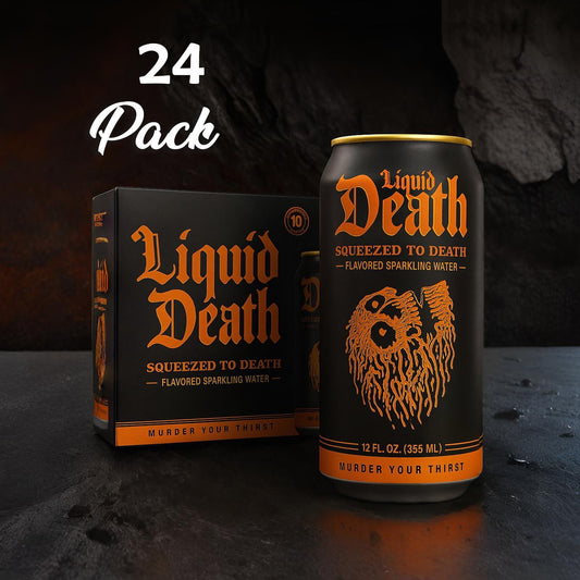 Liquid Death Squeezed to Death 24 Pack Drink Soda Pop (not for Sale) Liquid Death, 24 Pack, Cases, trending products, usabestseller, cabestseller