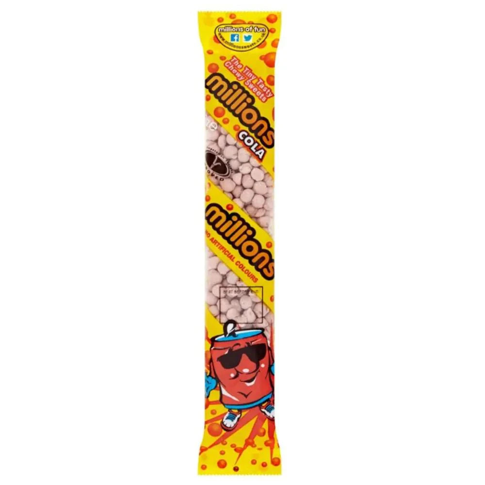 Millions Tubes Cola Flavor Candy UK