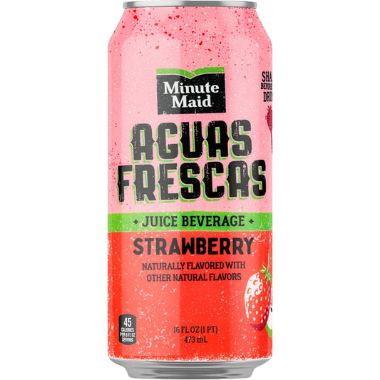 Minute Maid Aguas Frescas Strawberry (Best Before Passed) Soda Pop Minute Maid, TSAED