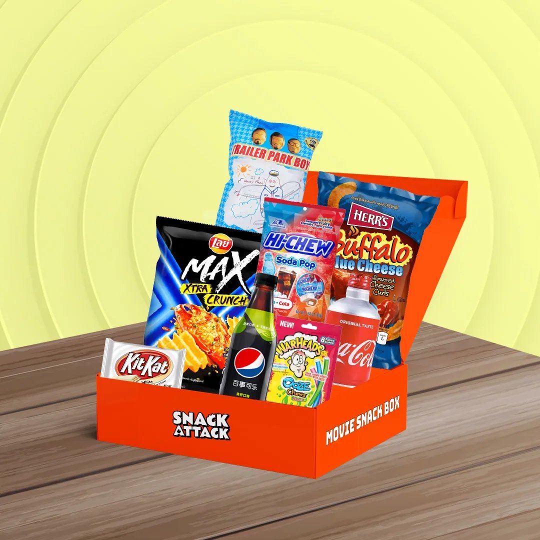 Movie Night Snack Box 15+ Snacks Inside – Snack Attack