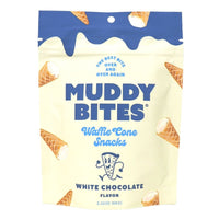Thumbnail for Muddy Bites Waffle Cone Snacks White Chocolate 66g