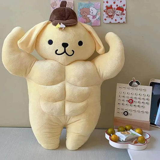 Sanrio Funny Chest Muscle Plushie Snack Attack