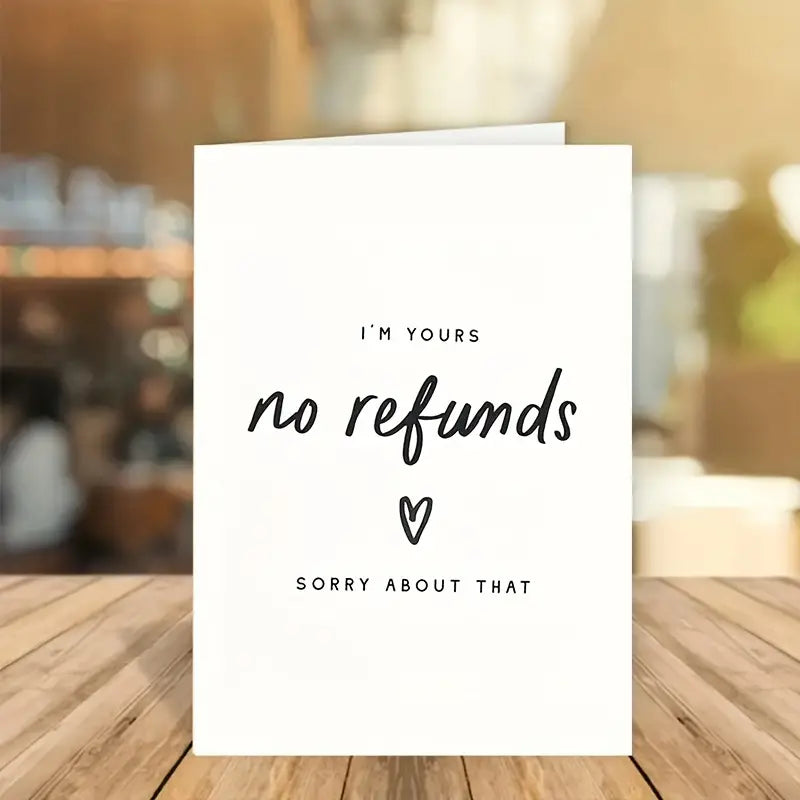 No Refunds Card