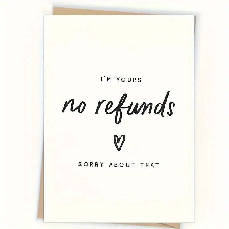 No Refunds Card