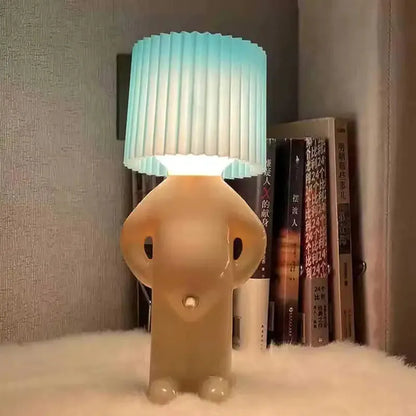 Shy Man Naughty Table Lamp Blue Snack Attack