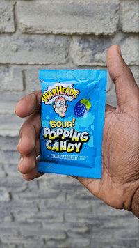 Thumbnail for Warheads Popping Candy Sour Blue Raspberry