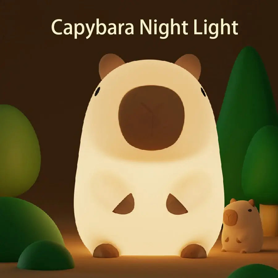 Capybara Adorable Silicone LED Night Lamp