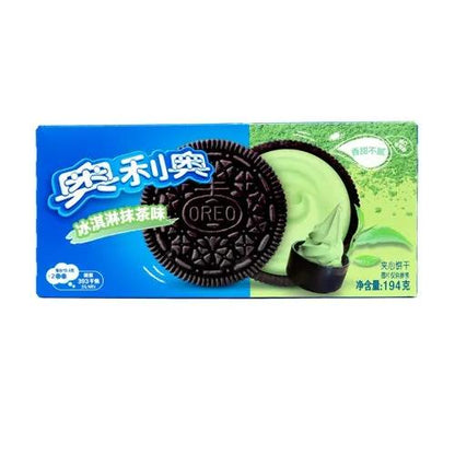 Oreo Sandwich Matcha Flavor Cookies China 194g Asian Snacks Oreo, TSASN&CH, TSARC, Trending, trending products, usaBestseller, cabestseller, asian